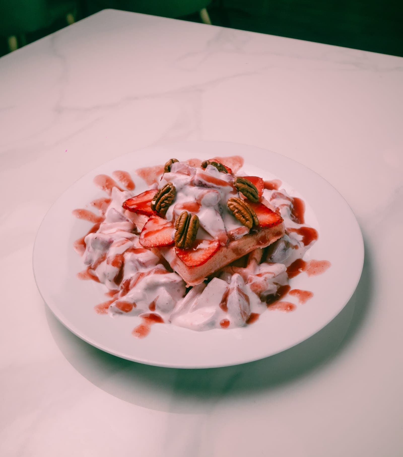 Waffles de Fresa